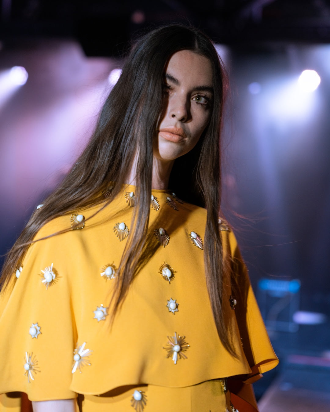 Model walking in fashion show 