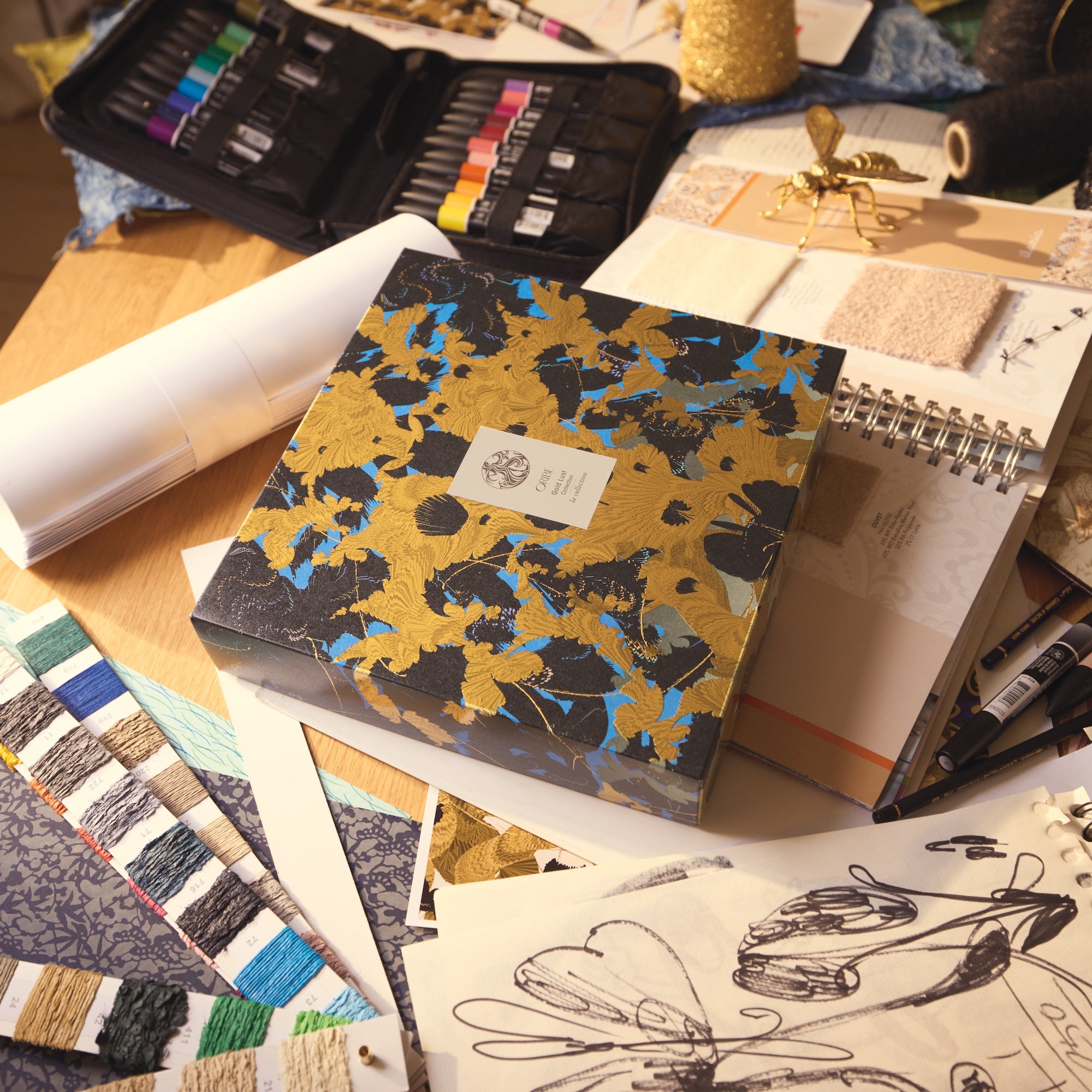 Official image for ORIBE collaborates with Finnish artist Kustaa Saksi on Golden Threads holiday collection